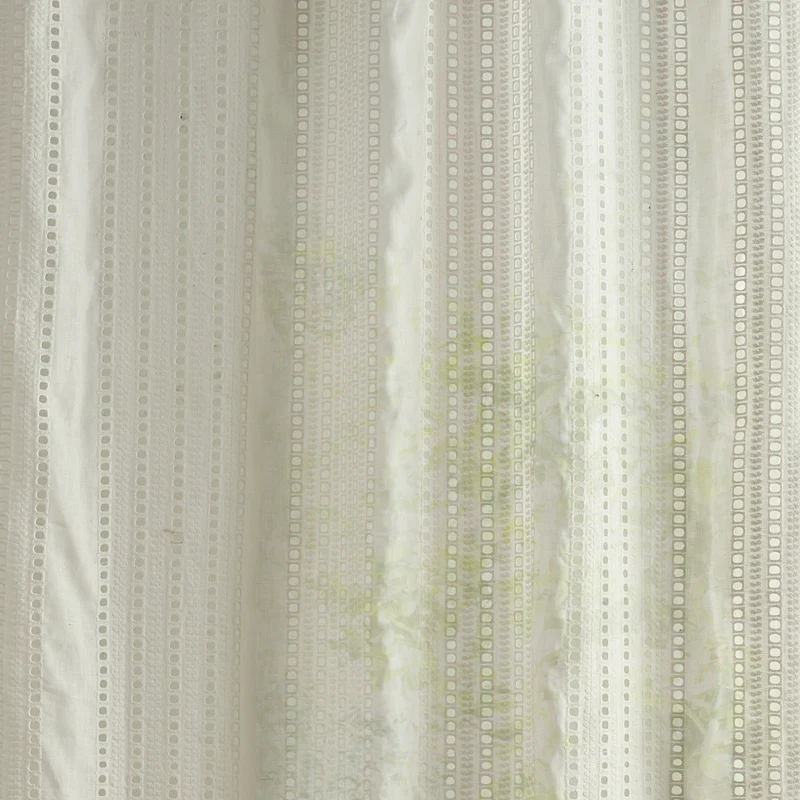 Gardinenstoff Broderie Anglaise - seaspray white